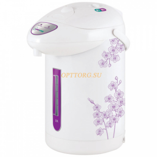 Термопот Homestar HS-5001 рисунок, фиолетовые цветы /000650
