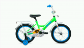 Велосипед FORWARD ALTAIR KIDS 18 (2021) (Ярко-Зеленый/Синий) 1скор, бок.кол