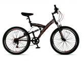 Велосипед MaxxPro Sensor 24 (2021) (рама 16; Черный/Красный  (N2410-3)); 6 ск.; Сталь