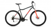 Велосипед FORWARD ALTAIR MTB HT 29 2.0 disc (2022) (рама 19; темно-Серый/Красный); 21ск, сталь